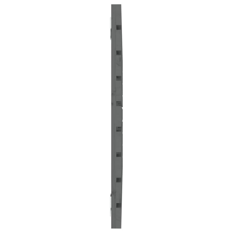 vidaXL szürke tömör fenyőfa fali fejtámla 106 x 3 x 63 cm
