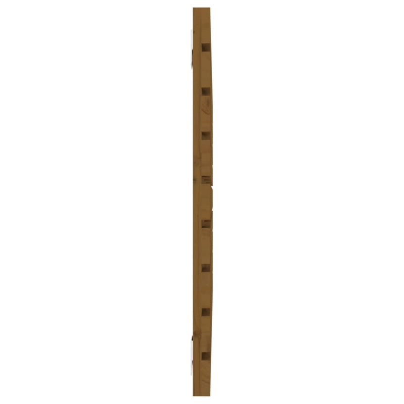 vidaXL mézbarna tömör fenyőfa fali fejtámla 106 x 3 x 63 cm