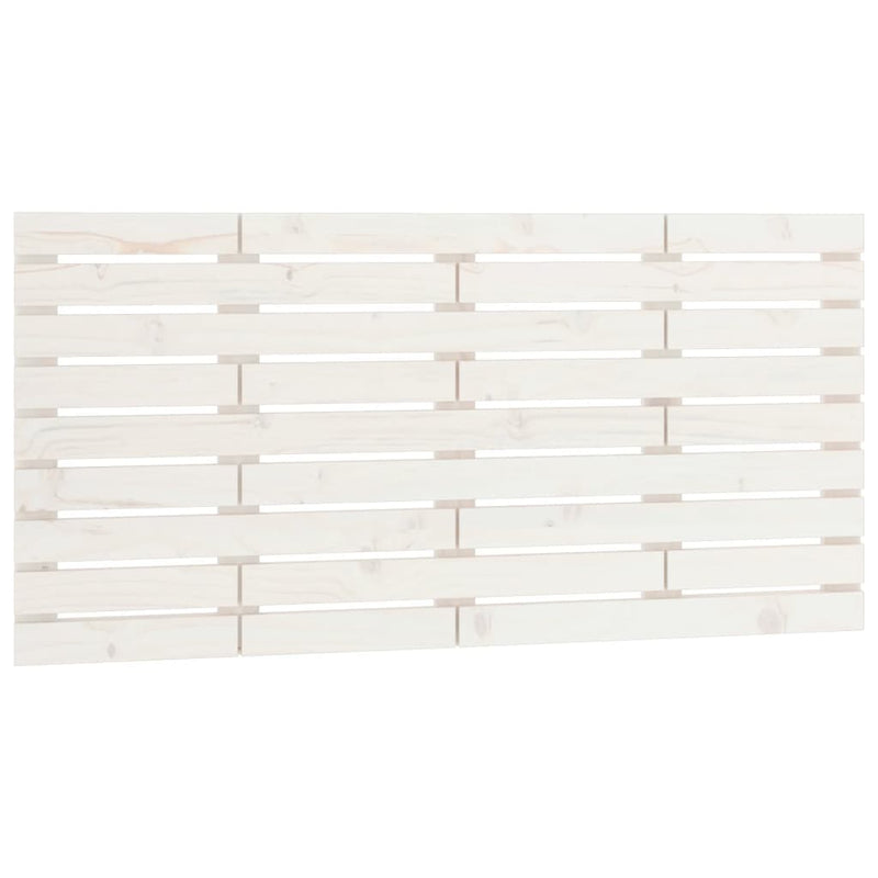 vidaXL fehér tömör fenyőfa fali fejtámla 126 x 3 x 63 cm