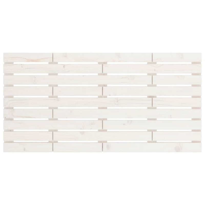 vidaXL fehér tömör fenyőfa fali fejtámla 126 x 3 x 63 cm