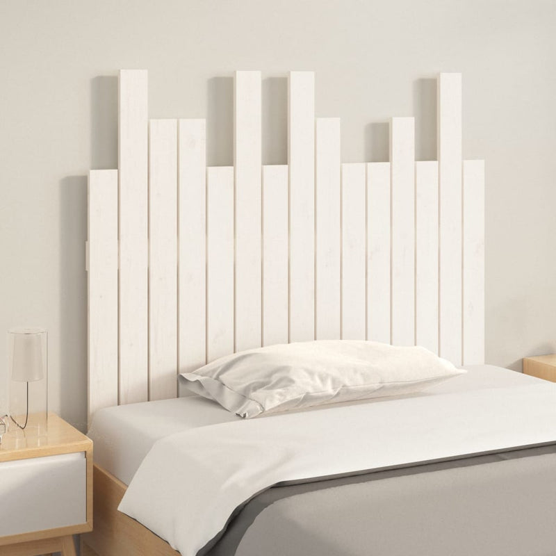 vidaXL fehér tömör fenyőfa fali fejtámla 95,5 x 3 x 80 cm