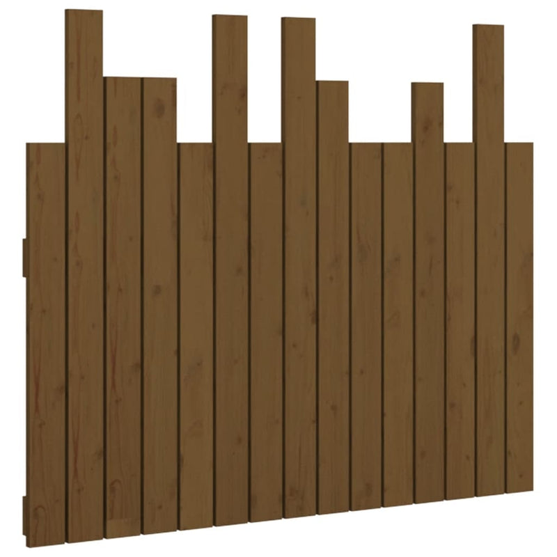 vidaXL mézbarna tömör fenyőfa fali fejtámla 95,5 x 3 x 80 cm
