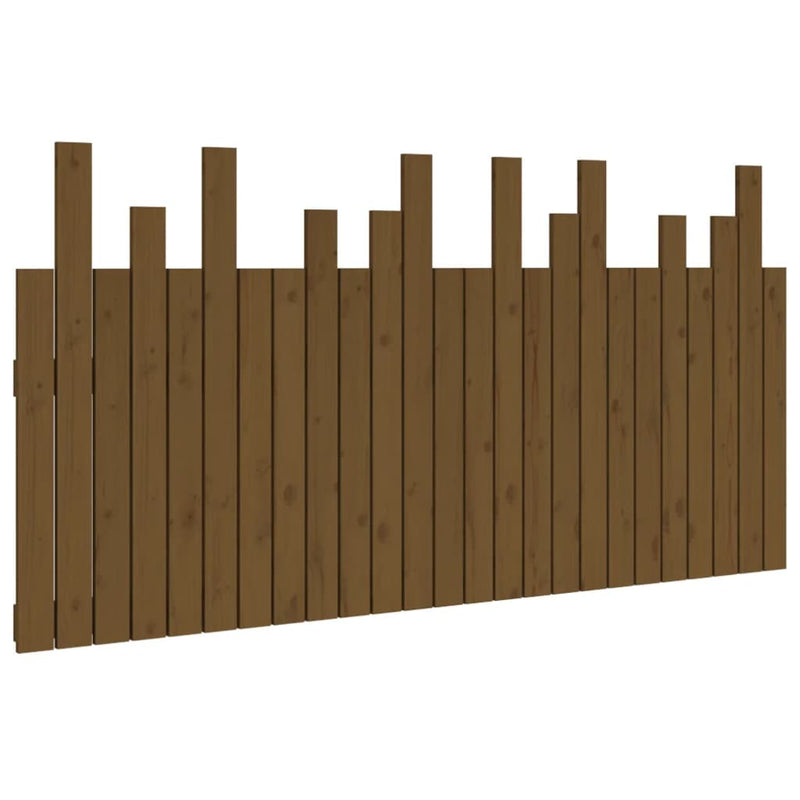 vidaXL mézbarna tömör fenyőfa fali fejtámla 159,5x3x80 cm