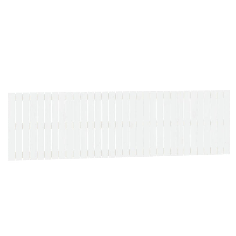 vidaXL fehér tömör fenyőfa fali fejtámla 204x3x60 cm
