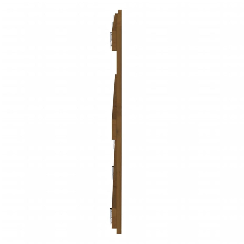 vidaXL mézbarna tömör fenyőfa fali fejtámla 204 x 3 x 60 cm