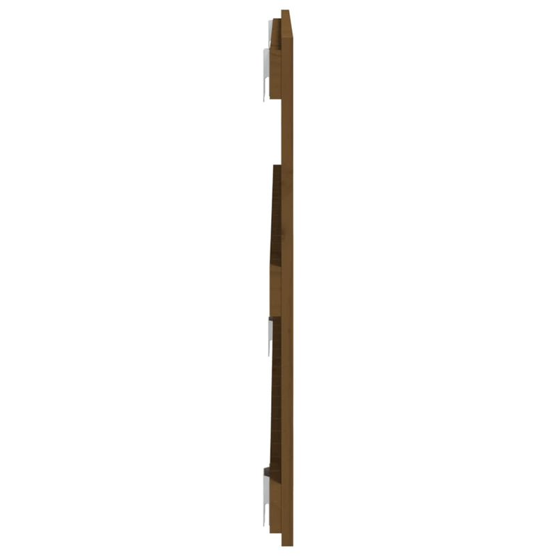 vidaXL mézbarna tömör fenyőfa fali fejtámla 95,5 x 3 x 60 cm