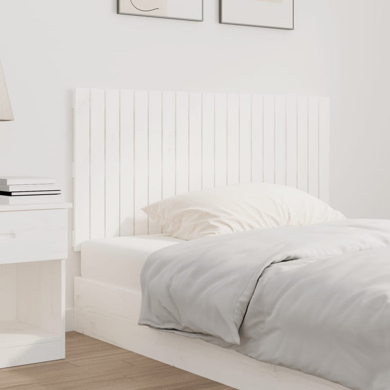 vidaXL fehér tömör fenyőfa fali fejtámla 127,5 x 3 x 60 cm
