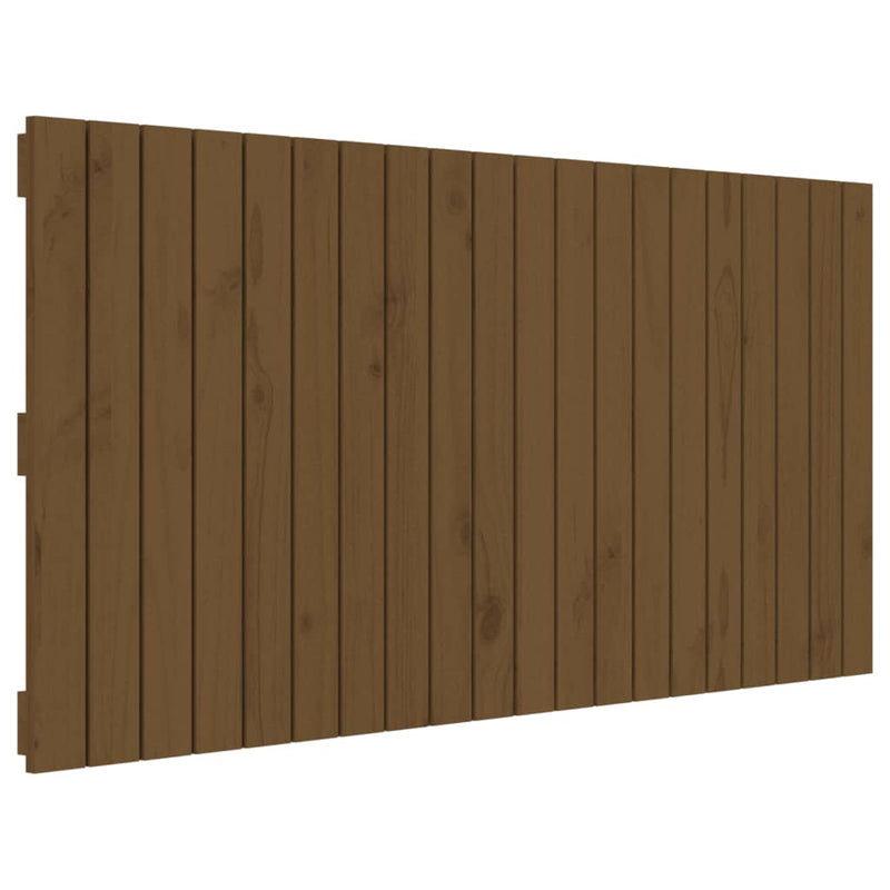 vidaXL mézbarna tömör fenyőfa fali fejtámla 127,5 x 3 x 60 cm