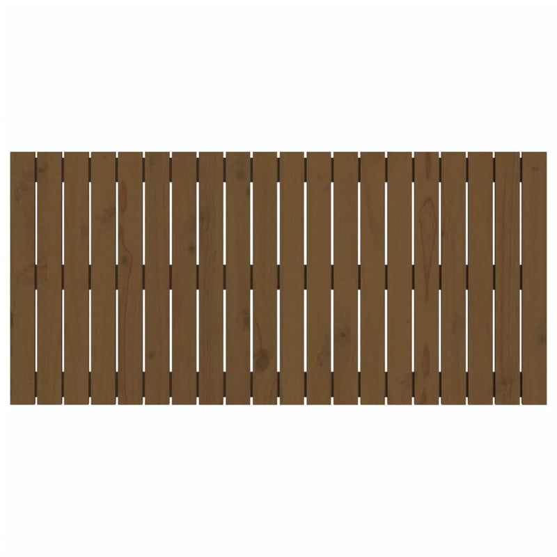 vidaXL mézbarna tömör fenyőfa fali fejtámla 127,5 x 3 x 60 cm
