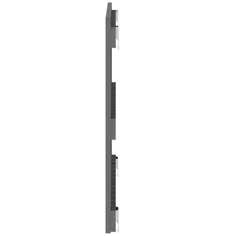 vidaXL szürke tömör fenyőfa fali fejtámla 82,5 x 3 x 60 cm