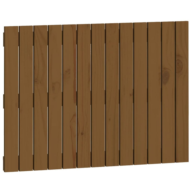 vidaXL mézbarna tömör fenyőfa fali fejtámla 82,5 x 3 x 60 cm