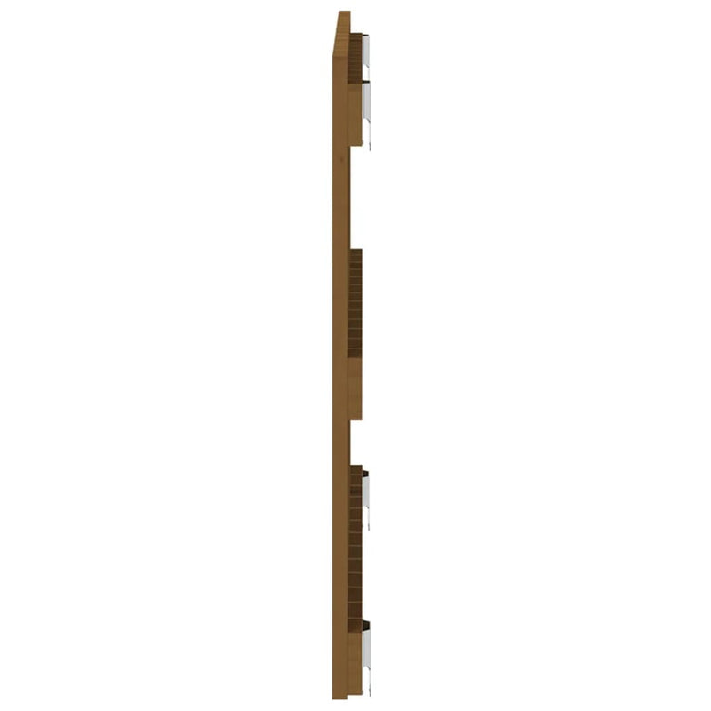 vidaXL mézbarna tömör fenyőfa fali fejtámla 82,5 x 3 x 60 cm