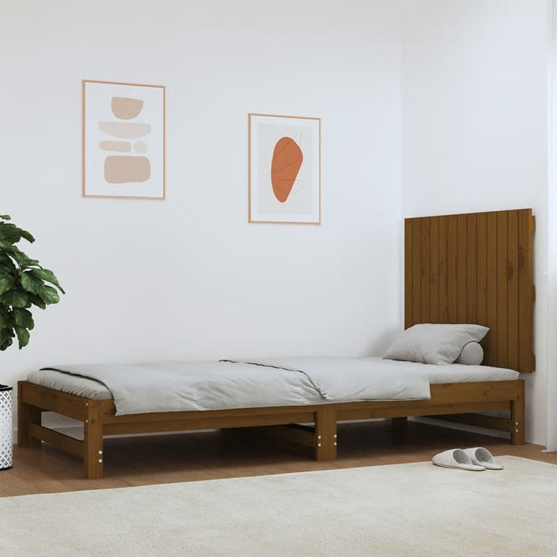 vidaXL mézbarna tömör fenyőfa fali fejtámla 82,5 x 3 x 60 cm