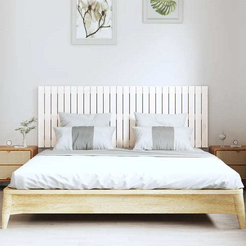 vidaXL fehér tömör fenyőfa fali fejtámla 166 x 3 x 60 cm