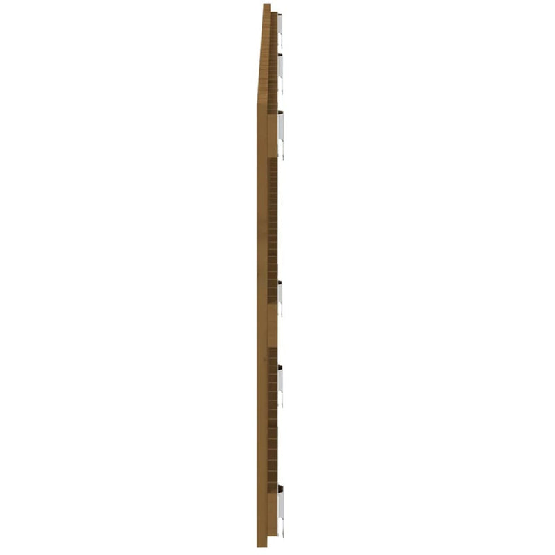 vidaXL mézbarna tömör fenyőfa fali fejtámla 166x3x60 cm