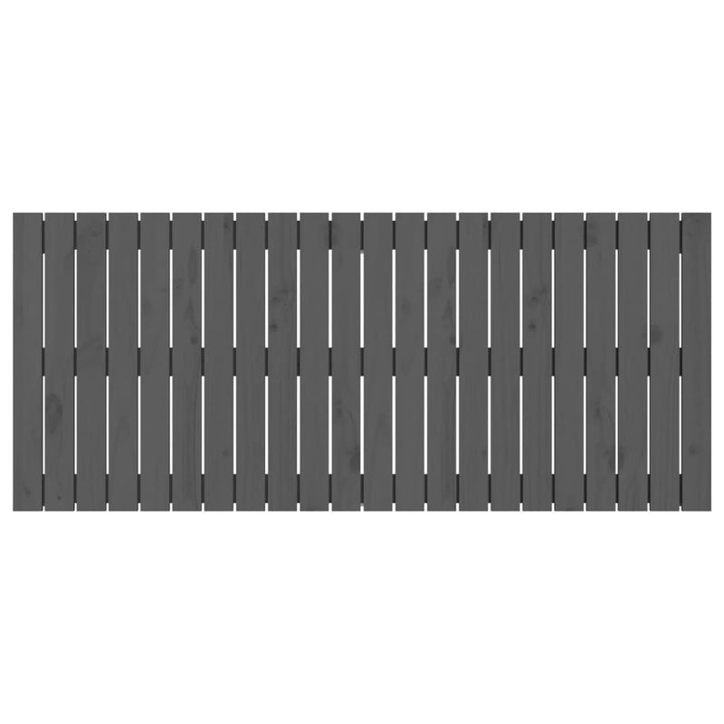 vidaXL szürke tömör fenyőfa fali fejtámla 140x3x60 cm