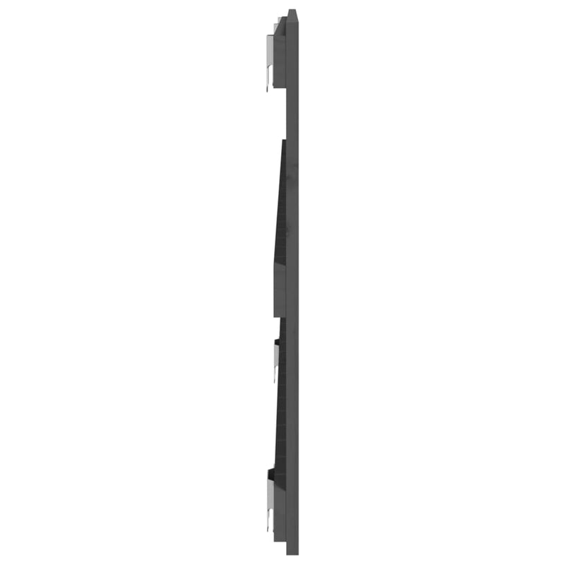 vidaXL szürke tömör fenyőfa fali fejtámla 140x3x60 cm