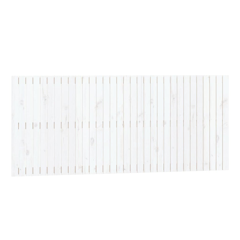 vidaXL fehér tömör fenyőfa fali fejtámla 204 x 3 x 90 cm