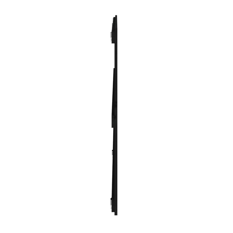 vidaXL fekete tömör fenyőfa fali fejtámla 204x3x90 cm