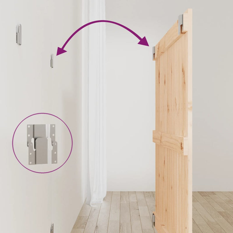 vidaXL tömör fenyőfa fali fejtámla 95,5 x 3 x 90 cm