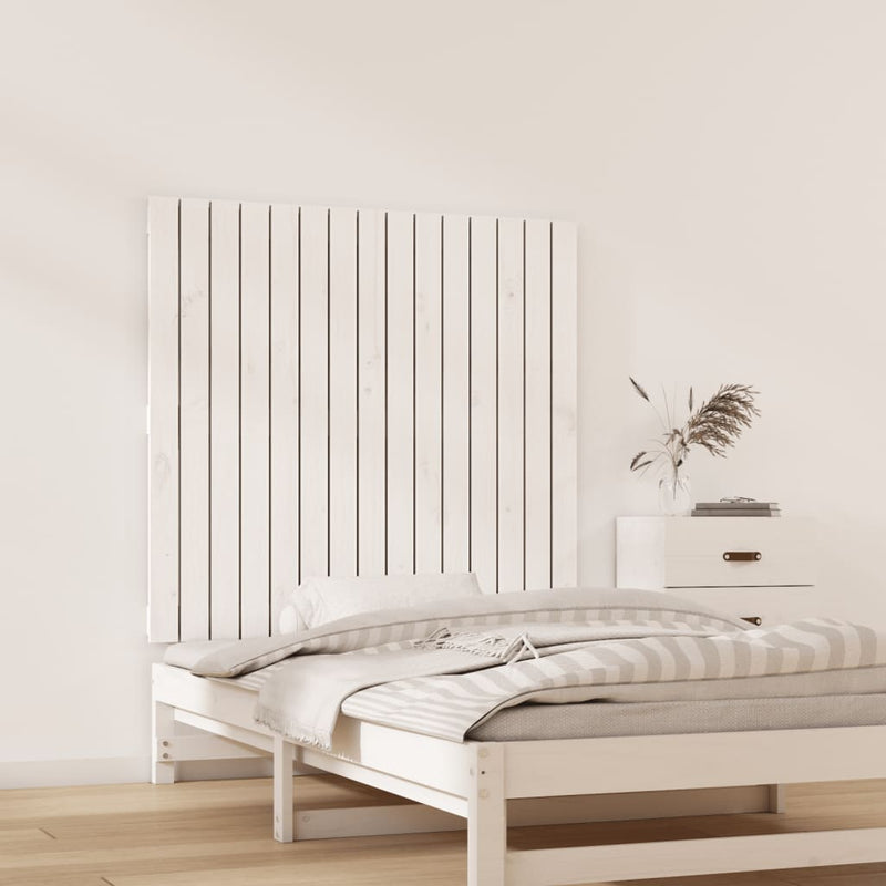 vidaXL fehér tömör fenyőfa fali fejtámla 95,5 x 3 x 90 cm