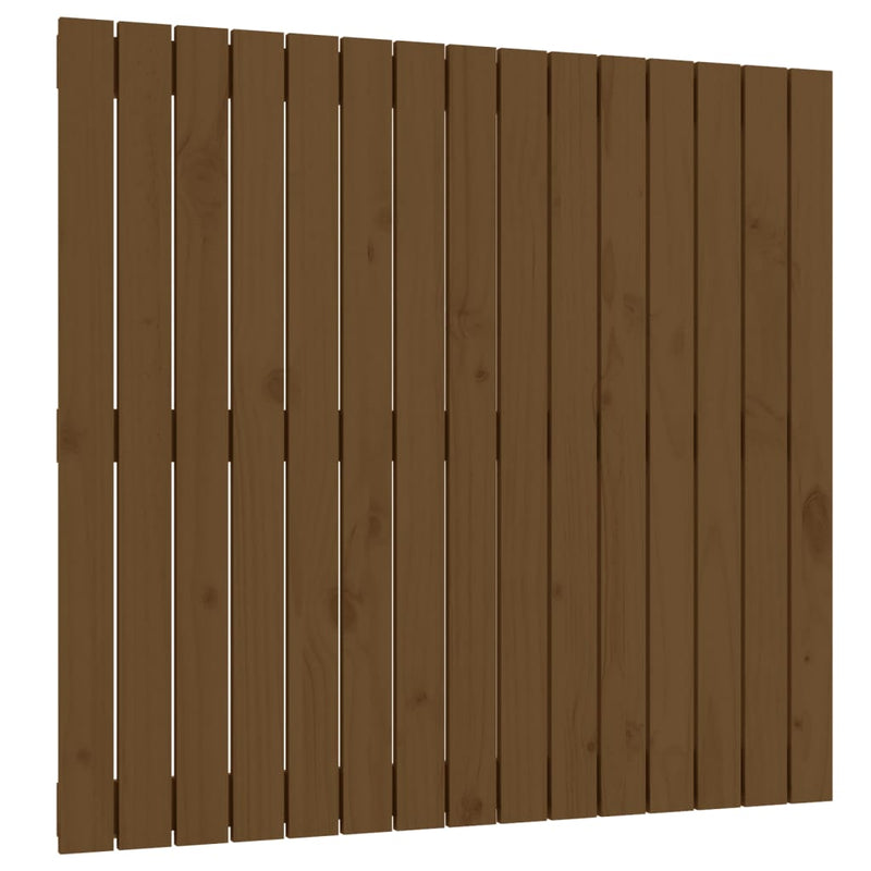 vidaXL mézbarna tömör fenyőfa fali fejtámla 95,5x3x90 cm