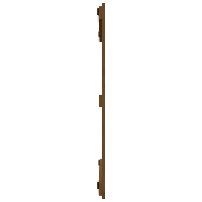 vidaXL mézbarna tömör fenyőfa fali fejtámla 95,5x3x90 cm