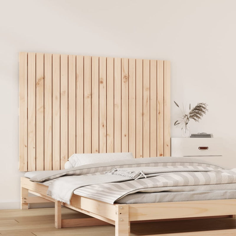 vidaXL tömör fenyőfa fali fejtámla 127,5 x 3 x 90 cm