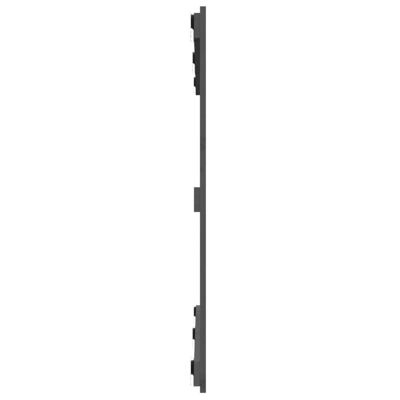 vidaXL szürke tömör fenyőfa fali fejtámla 127,5 x 3 x 90 cm