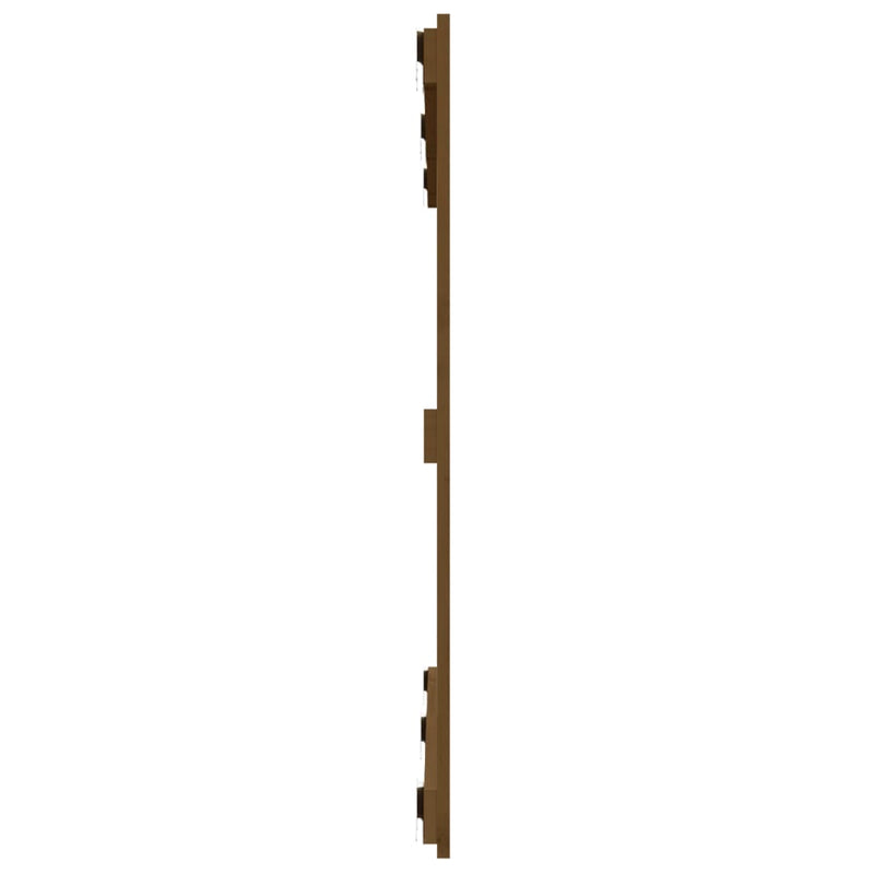 vidaXL mézbarna tömör fenyőfa fali fejtámla 127,5x3x90 cm