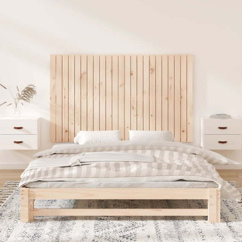 vidaXL tömör fenyőfa fali fejtámla 147 x 3 x 90 cm
