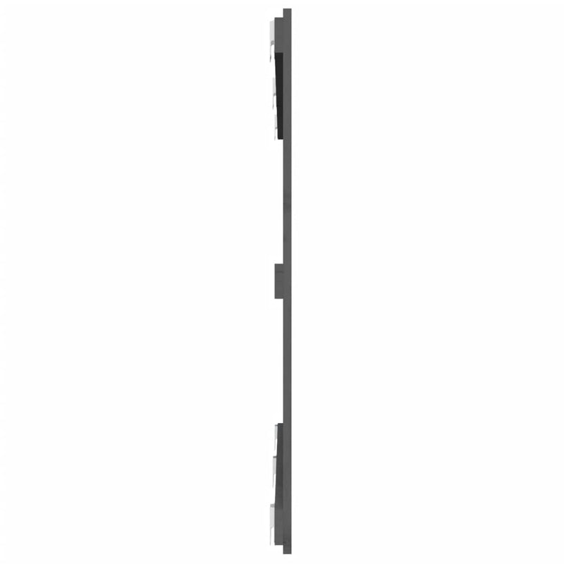 vidaXL szürke tömör fenyőfa fali fejtámla 147 x 3 x 90 cm