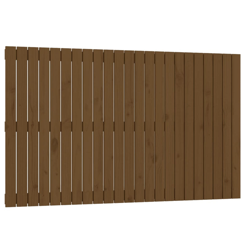 vidaXL mézbarna tömör fenyőfa fali fejtámla 147 x 3 x 90 cm