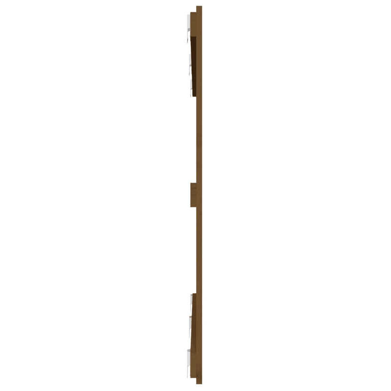 vidaXL mézbarna tömör fenyőfa fali fejtámla 147 x 3 x 90 cm