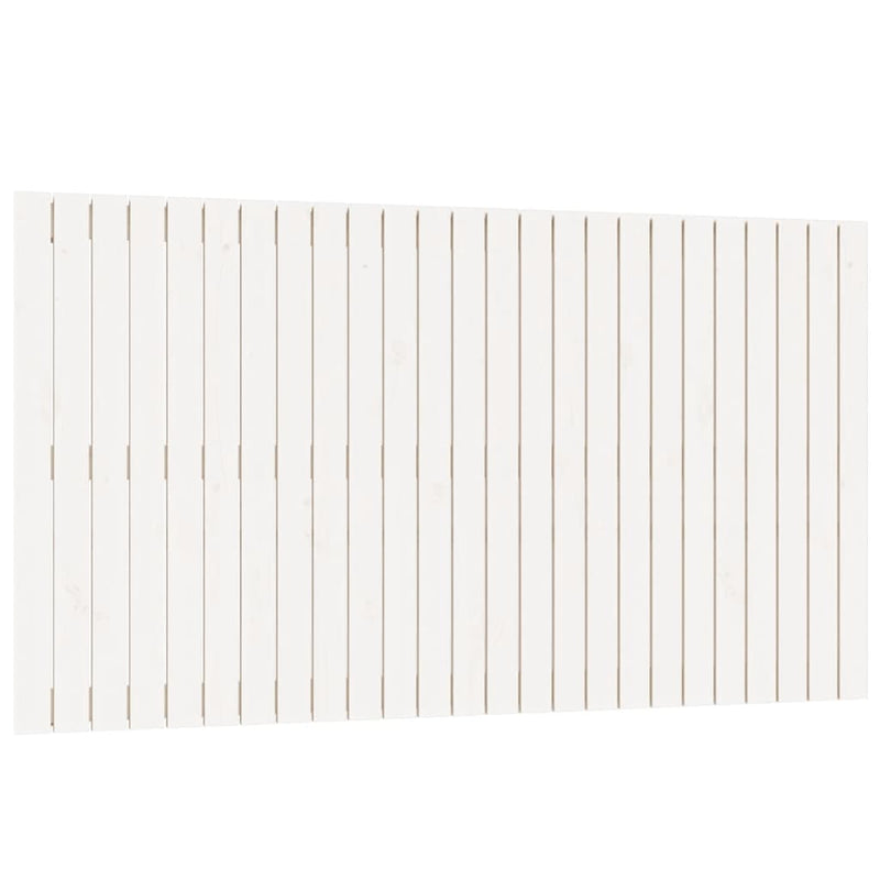 vidaXL fehér tömör fenyőfa fali fejtámla 159,5x3x90 cm