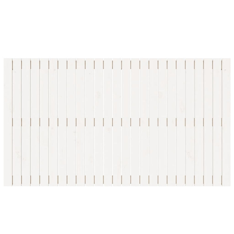 vidaXL fehér tömör fenyőfa fali fejtámla 159,5x3x90 cm