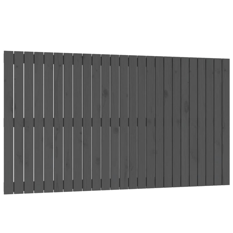 vidaXL szürke tömör fenyőfa fali fejtámla 159,5x3x90 cm