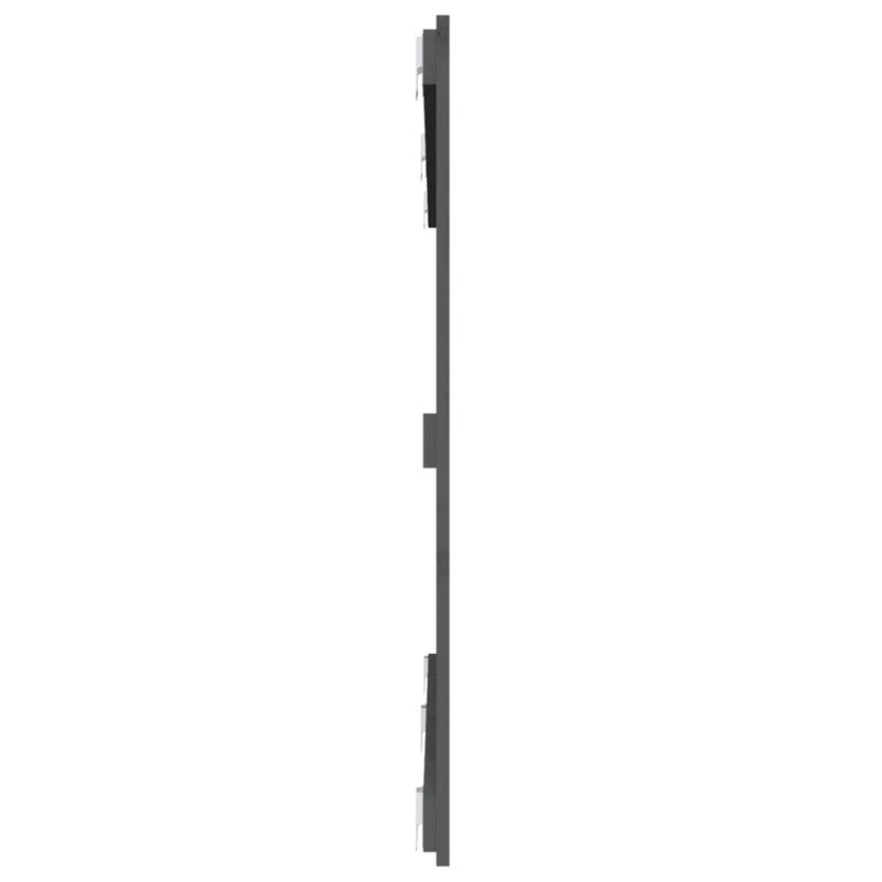 vidaXL szürke tömör fenyőfa fali fejtámla 159,5x3x90 cm