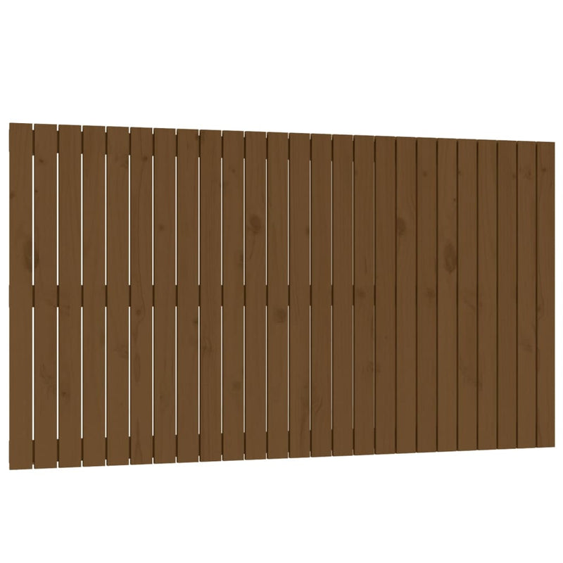 vidaXL mézbarna tömör fenyőfa fali fejtámla 159,5x3x90 cm
