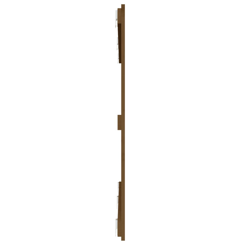 vidaXL mézbarna tömör fenyőfa fali fejtámla 159,5x3x90 cm