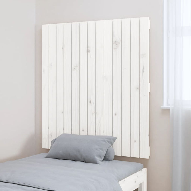 vidaXL fehér tömör fenyőfa fali fejtámla 82,5x3x90 cm