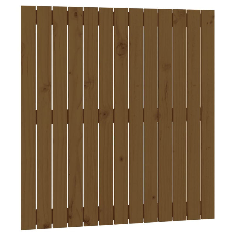 vidaXL mézbarna tömör fenyőfa fali fejtámla 82,5x3x90 cm
