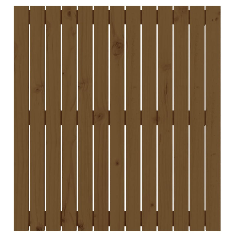 vidaXL mézbarna tömör fenyőfa fali fejtámla 82,5x3x90 cm