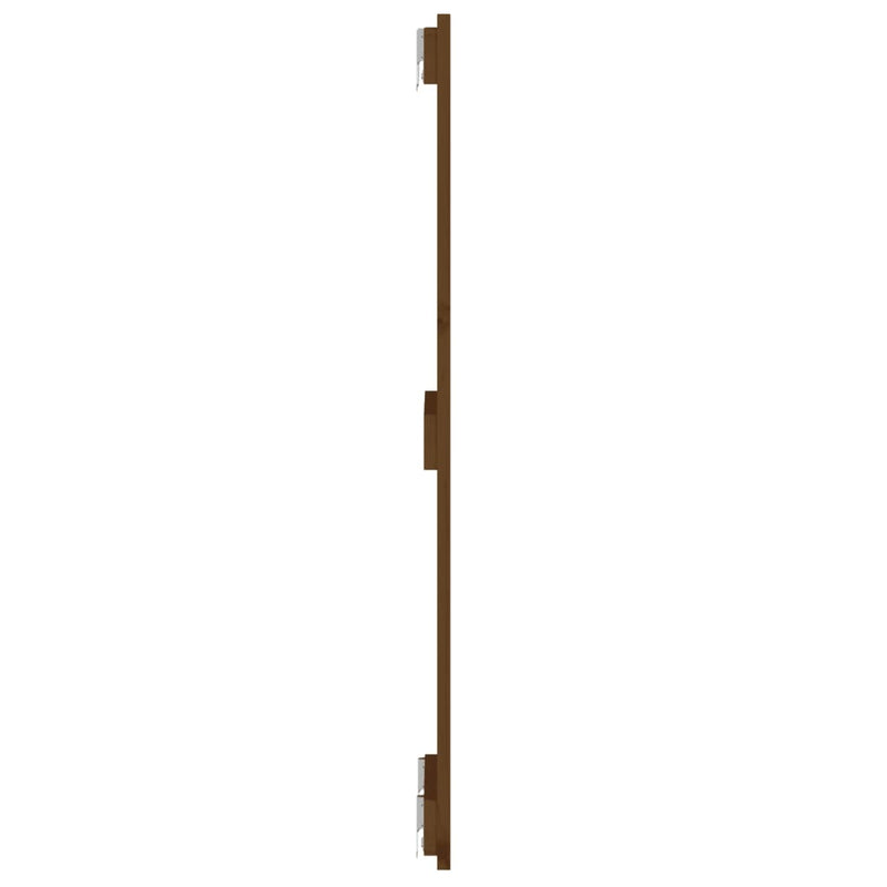 vidaXL mézbarna tömör fenyőfa fali fejtámla 82,5x3x90 cm