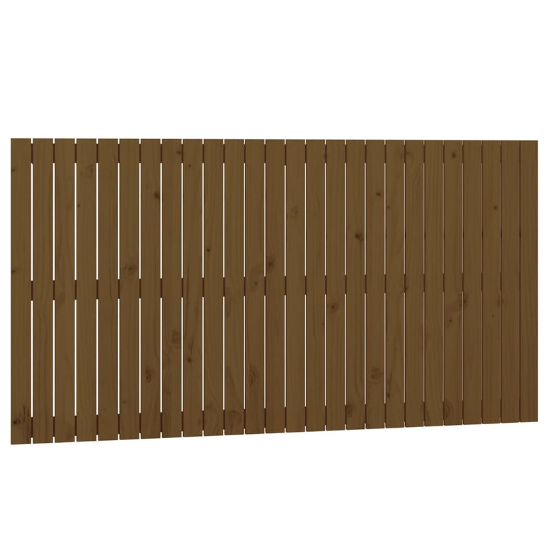 vidaXL mézbarna tömör fenyőfa fali fejtámla 166x3x90 cm
