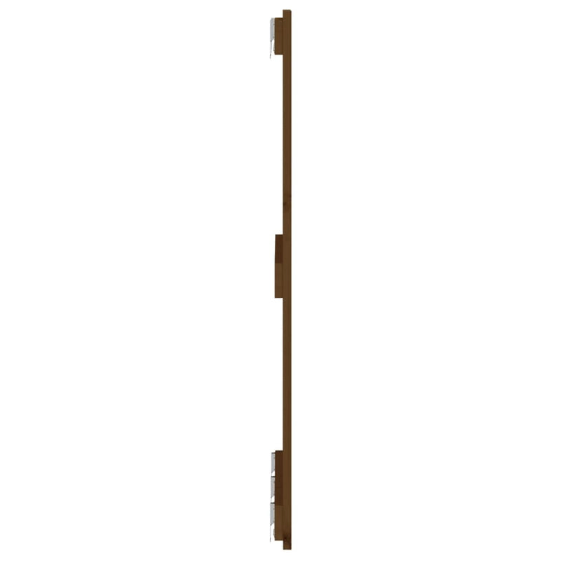 vidaXL mézbarna tömör fenyőfa fali fejtámla 166x3x90 cm