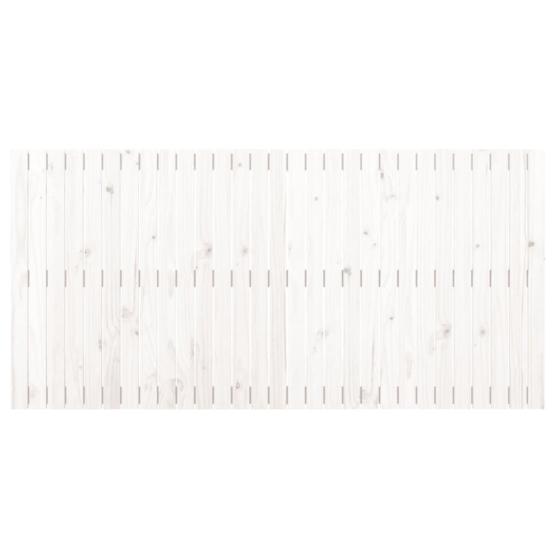 vidaXL fehér tömör fenyőfa fali fejtámla 185x3x90 cm