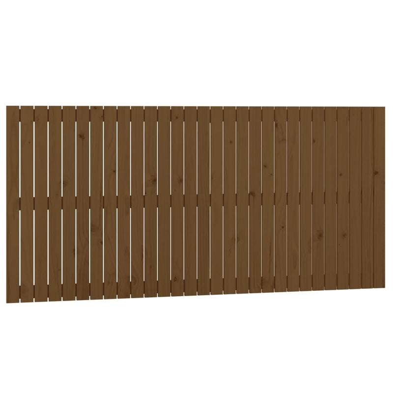 vidaXL mézbarna tömör fenyőfa fali fejtámla 185x3x90 cm