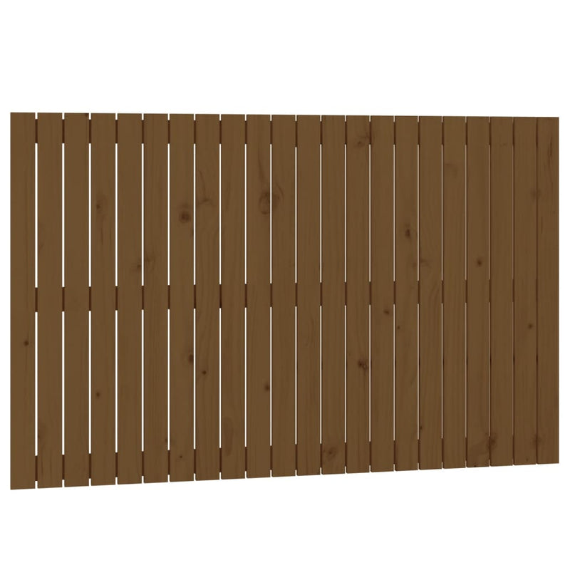 vidaXL mézbarna tömör fenyőfa fali fejtámla 140x3x90 cm