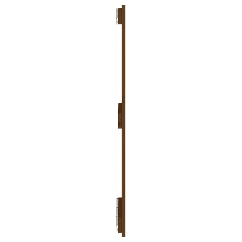 vidaXL mézbarna tömör fenyőfa fali fejtámla 140x3x90 cm